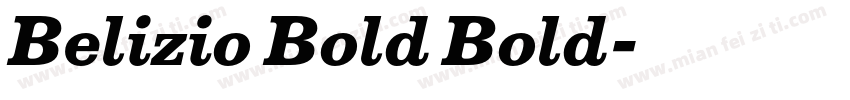 Belizio Bold Bold字体转换